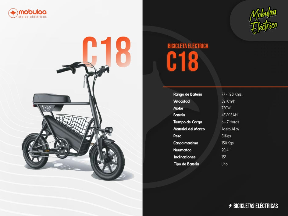 Bicicleta electrica C18